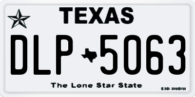 TX license plate DLP5063