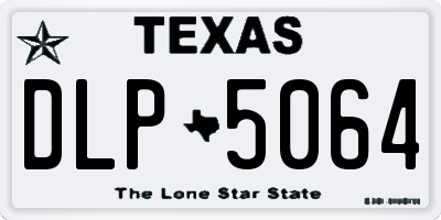 TX license plate DLP5064