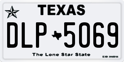 TX license plate DLP5069