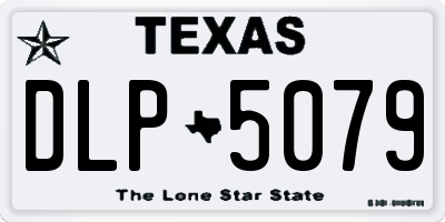 TX license plate DLP5079