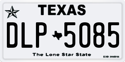 TX license plate DLP5085