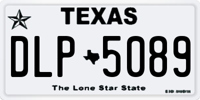 TX license plate DLP5089