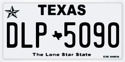 TX license plate DLP5090