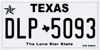 TX license plate DLP5093