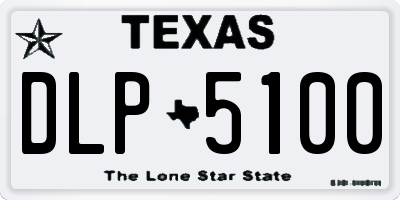 TX license plate DLP5100