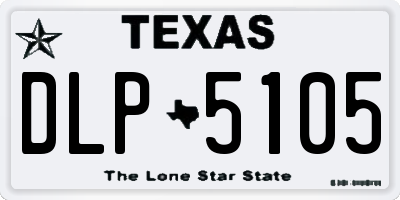 TX license plate DLP5105