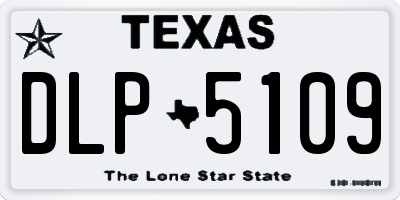 TX license plate DLP5109