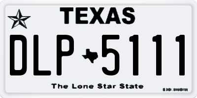 TX license plate DLP5111