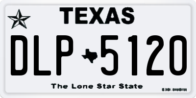TX license plate DLP5120