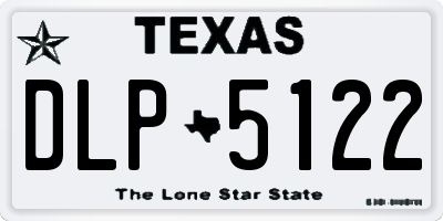TX license plate DLP5122