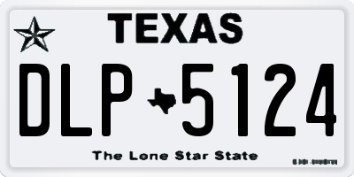 TX license plate DLP5124