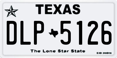 TX license plate DLP5126