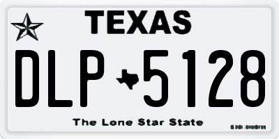 TX license plate DLP5128