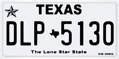 TX license plate DLP5130