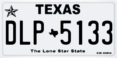 TX license plate DLP5133