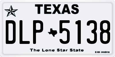 TX license plate DLP5138