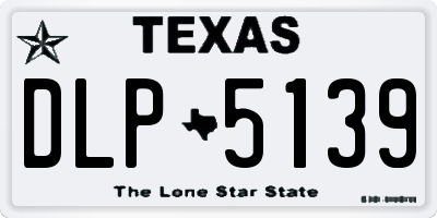 TX license plate DLP5139