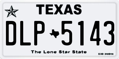 TX license plate DLP5143