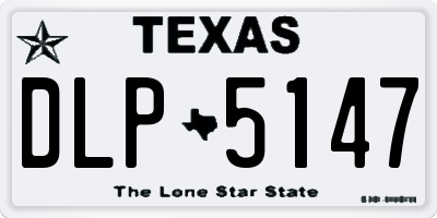 TX license plate DLP5147