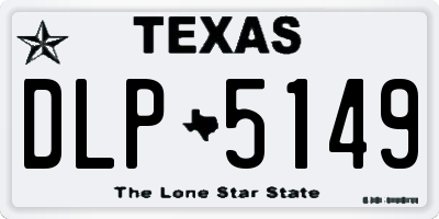 TX license plate DLP5149