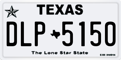 TX license plate DLP5150