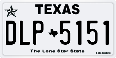 TX license plate DLP5151