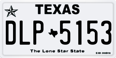 TX license plate DLP5153