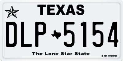 TX license plate DLP5154