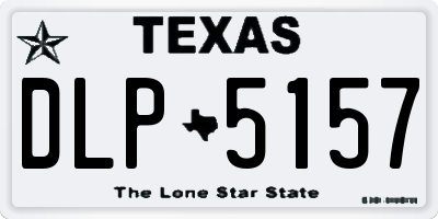 TX license plate DLP5157