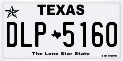TX license plate DLP5160