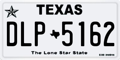 TX license plate DLP5162