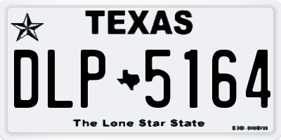 TX license plate DLP5164