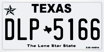 TX license plate DLP5166