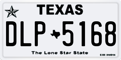TX license plate DLP5168