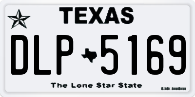 TX license plate DLP5169