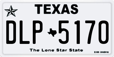 TX license plate DLP5170