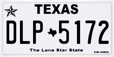 TX license plate DLP5172