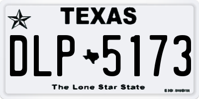 TX license plate DLP5173