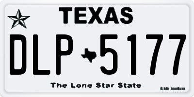 TX license plate DLP5177