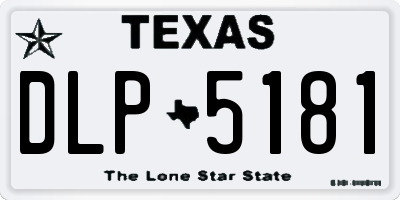 TX license plate DLP5181