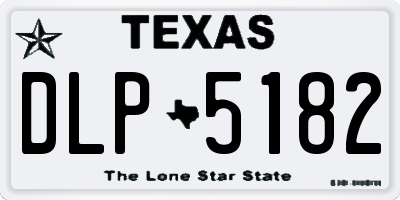 TX license plate DLP5182