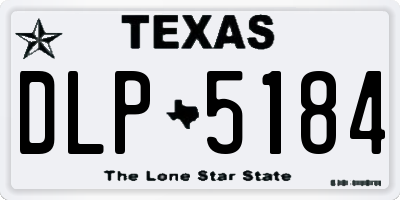 TX license plate DLP5184