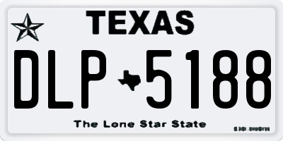 TX license plate DLP5188