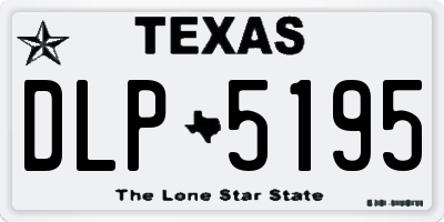 TX license plate DLP5195