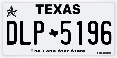 TX license plate DLP5196