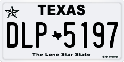 TX license plate DLP5197