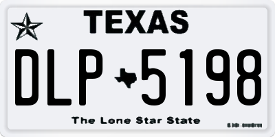 TX license plate DLP5198
