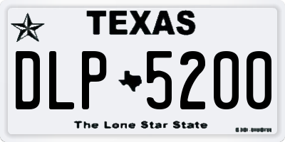 TX license plate DLP5200