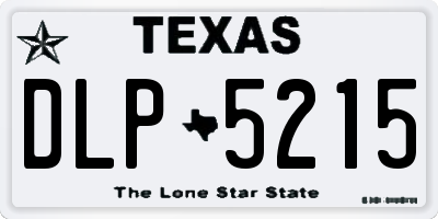 TX license plate DLP5215