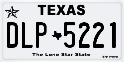 TX license plate DLP5221